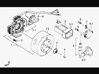 FLYWHEEL MAGNETO AND IGNITION COIL