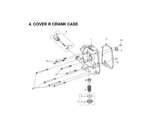 COVER R CRANK CASE