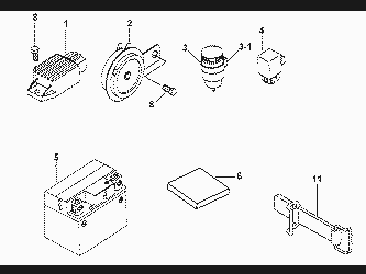 BATTERY, HORN, RELAY, RECTIFIER
