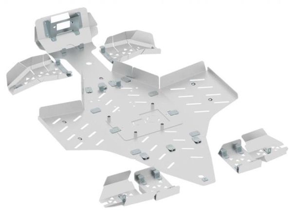 Bukskjold/Skidplate kit. Aluminium. Polaris bilde 2