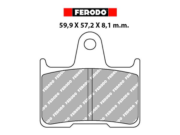 Ferodo bremsekloss Sinter til 1 bremseskive bilde 1