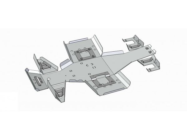 Bukskjold/Skidplate kit. Aluminium. Polaris bilde 2