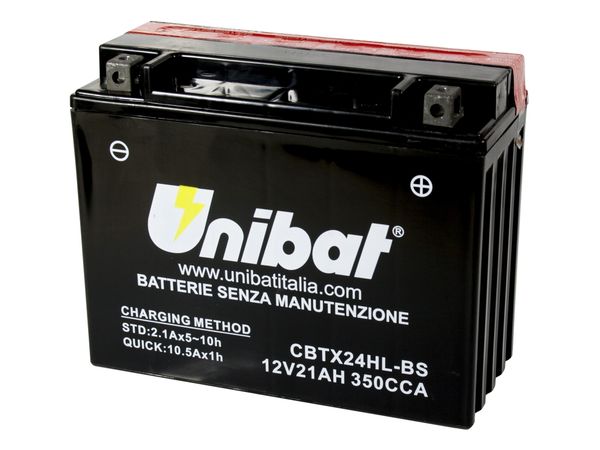 Unibat MF batt med syrebeholder(CBTX24HL-BS) bilde 1
