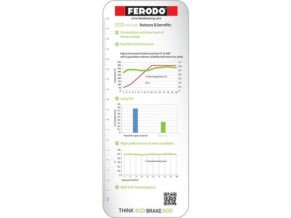 Ferodo bremsekloss sett ECO friction til 1 bremseskive. bilde 3