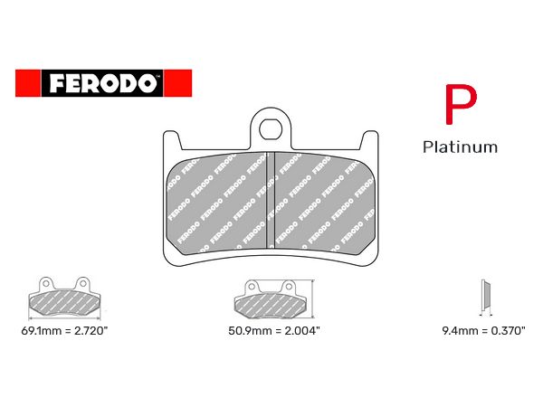 Ferodo bremsekloss sett Platinium til 1 bremseskive bilde 1