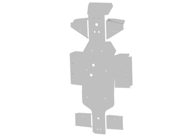 Bukskjold/Skidplate kit. Aluminium. Linhai bilde 2