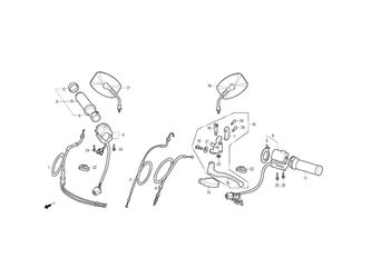 HANDLE LEVER, SWITCH, CABLE