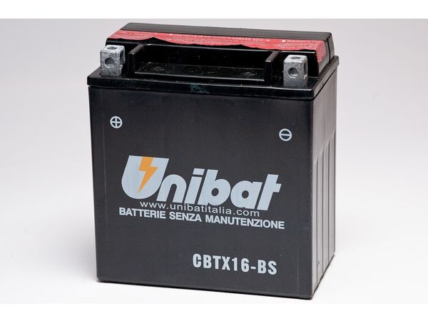 Unibat MF batt med syrebeholder(CBTX16BS) bilde 1
