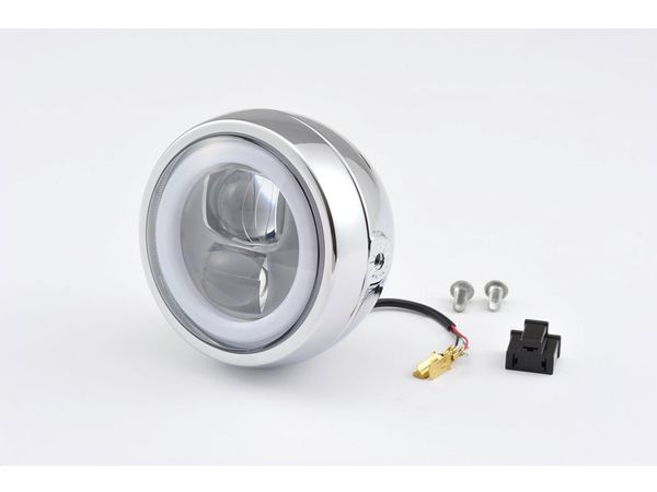 LED HEADLIGHT CAPSULE120  SIDE-MOUNT, CHROME bilde 1