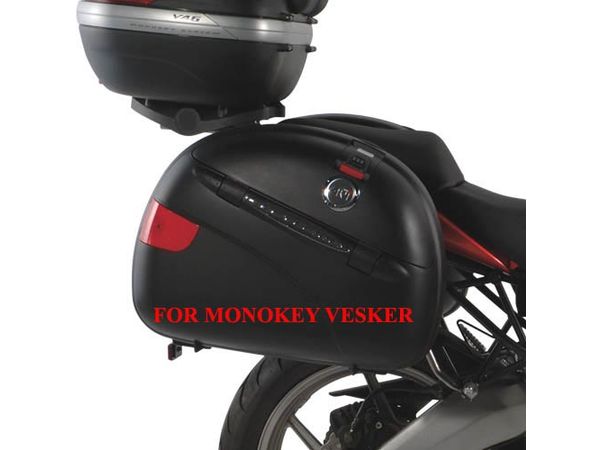 Sideveskefester i stål for monokey vesker Kawasaki Versys 650 bilde 1