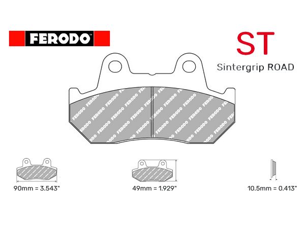 Ferodo bremsekloss Sinter til 1 bremseskive bilde 1