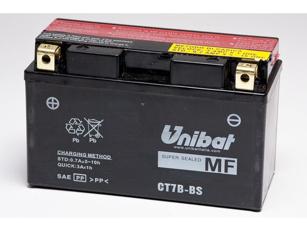 Unibat MF batt med syrebeholder(CT7BBS) bilde 1