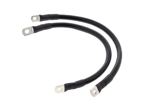 Batteri kabel kit sort bilde 1