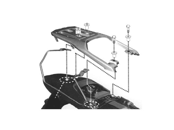 Veskeholder for soft bags Honda XL650V Transalp bilde 1