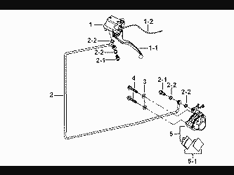 CALIPER, MASTER CYLINDER(REAR)