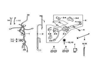 WIRE HARNESS, KEY SET, DC. POWER OUTLET