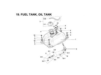 FUEL TANK, OIL TANK ASSY