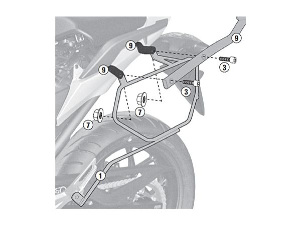 Veskeholder softbags / salvesker Honda NC700X /S bilde 1