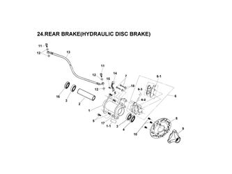 REAR BRAKE (HYDRAULIC DISC BRAKE)