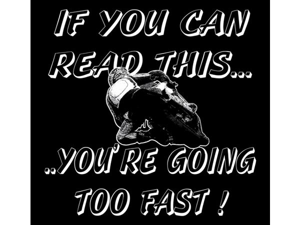 T-Skjorte "If you can read...too fast" bilde 1