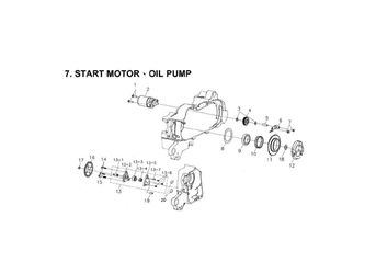 START MOTOR, OIL PUMP