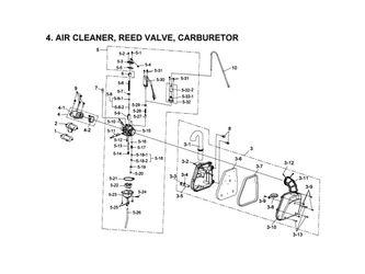 AIR CLEANER, REED VALV, CARBURETOR 