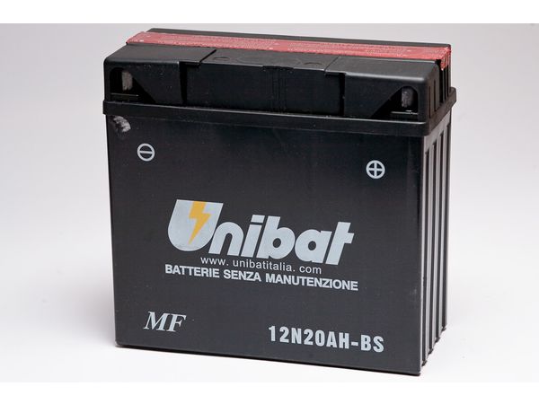 Unibat MF batteri med syrebeholder(12N20AH-BS) bilde 1