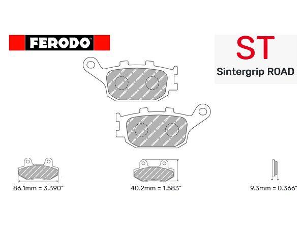 Ferodo bremsekloss Sinter til 1 bremseskive bilde 1