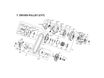 DRIVEN PULLEY (CVT)