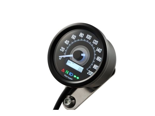 VELONA60 SPEEDOMETER 200 W/INDICATORS, BLACK bilde 1