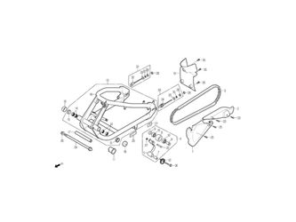 SWING ARM, CHAIN CASE