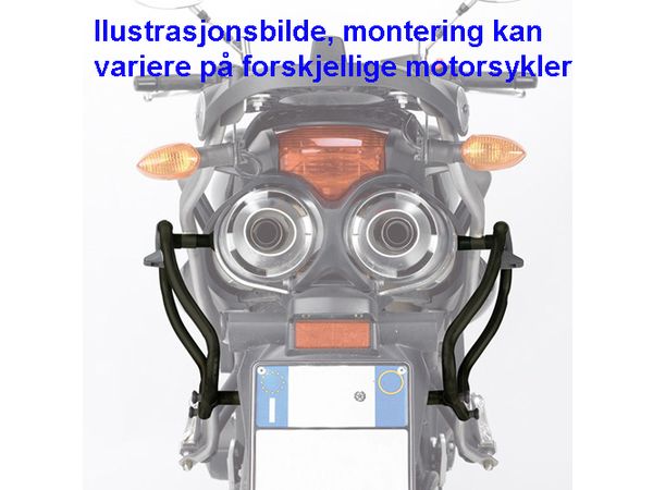 Sideveskefester plx i stål for V35/V37 vesker Kawasaki ZZR1400 bilde 2