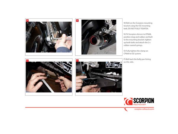 Scorpion RP-1 GP. Carbon .Slip-On. bilde 3