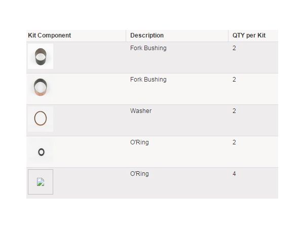 Bushing kitt forgaffel bilde 2