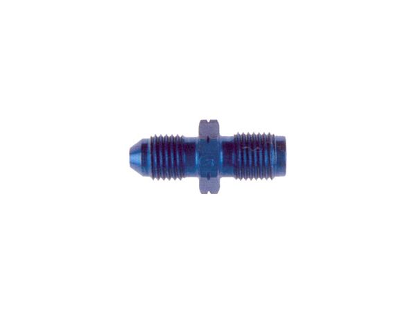 ADAPTOR MALE-MALE 3/8X24-10X1.00 CONCAV ALU BLUE bilde 1