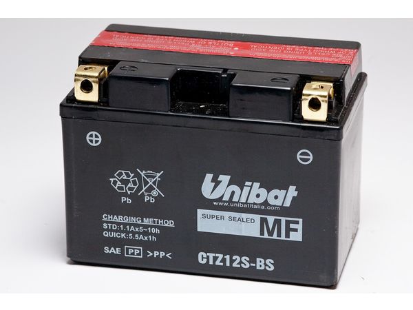 Unibat MF batt med syrebeholder(CTZ12S-BS) bilde 1