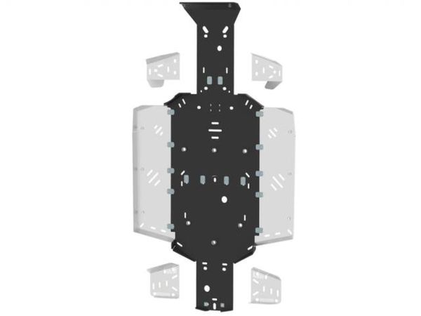 Bukskjold/Skidplate kit. Plast/Alu. CF Moto bilde 1