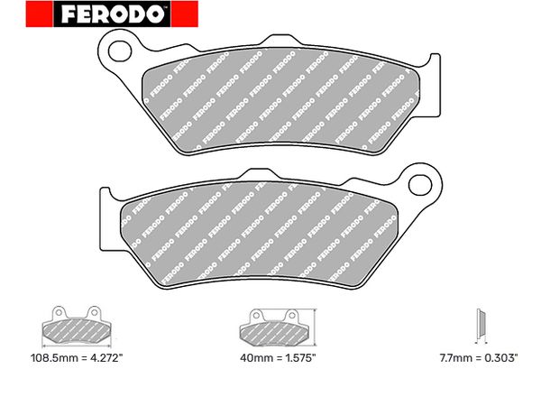 FERODO BREMSEKLOSS RACING ORGANISK bilde 1