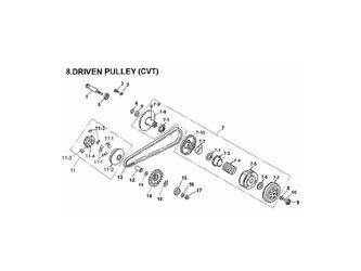 DRIVEN PULLEY (CVT)