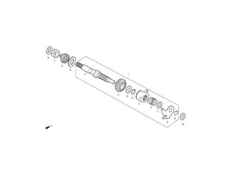 KICK STARTER SPINDLE