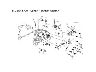 GEAR SHAFT LEVER, SAFETY SWITCH