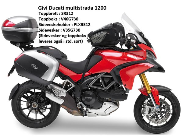 Givi bagasjebrett monokey Ducati Multistrada 1200 bilde 2