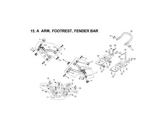 A ARM, FOOTREST, FEND BAR
