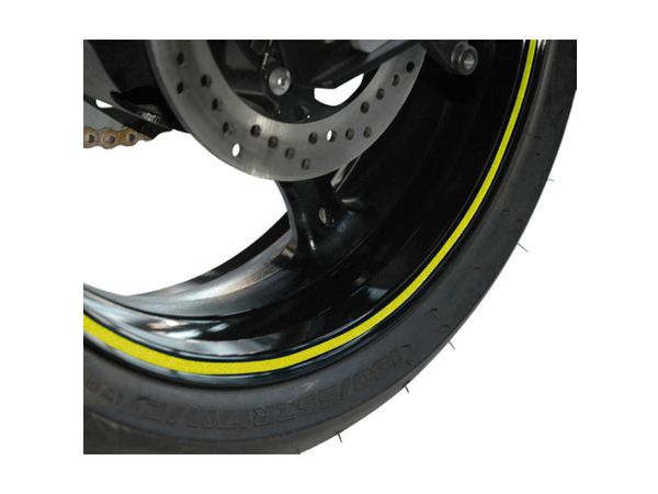 Wheel stripes m/aplikator. Yellow bilde 1