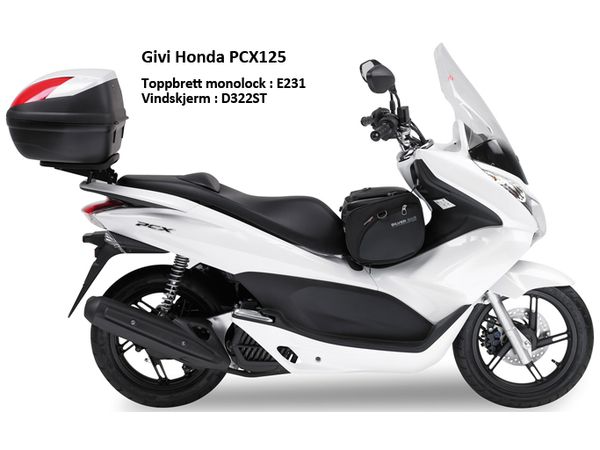 Kåpeglass klar Honda PCX125  H59,5 X B44 bilde 2