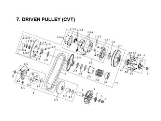 DRIVEN PULLEY (CVT)