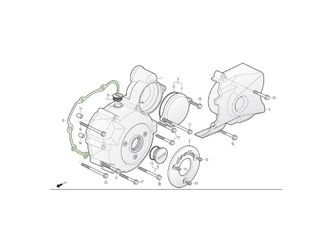 LEFT CRANK CASE COVER