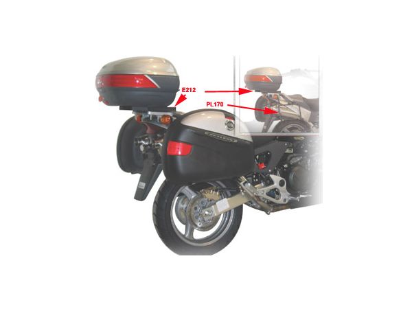 Sideveskefester i stål for monokey vesker Honda XL1000V Varadero bilde 2