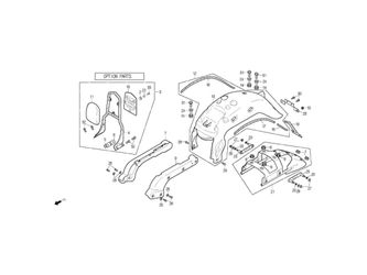 GRAP RAIL, REAR FENDER