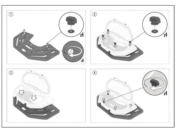 Tesseract bagasjeboks - Segway Snarler - Front 40 liter bilde 2